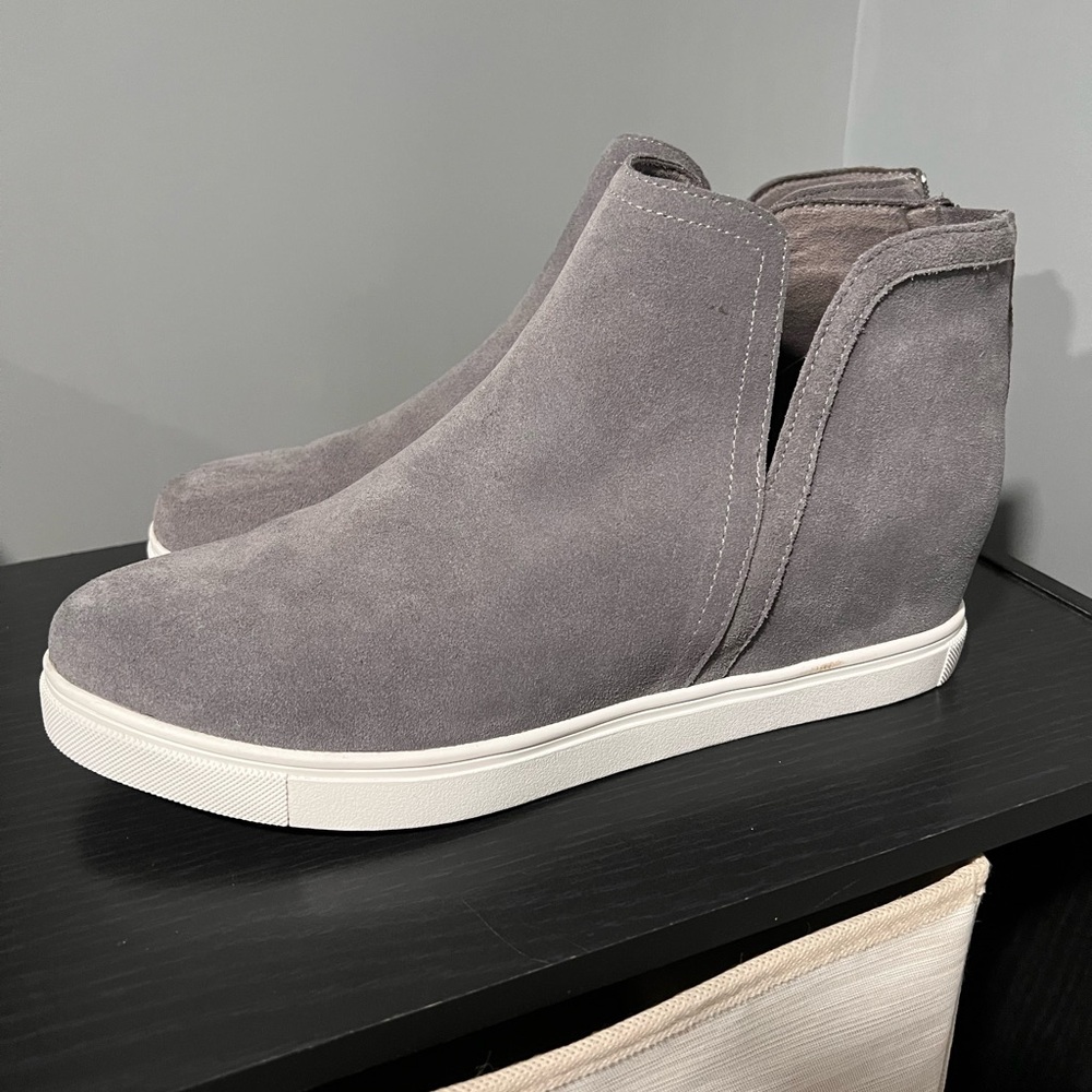 Blondo Grey Suede Shoes